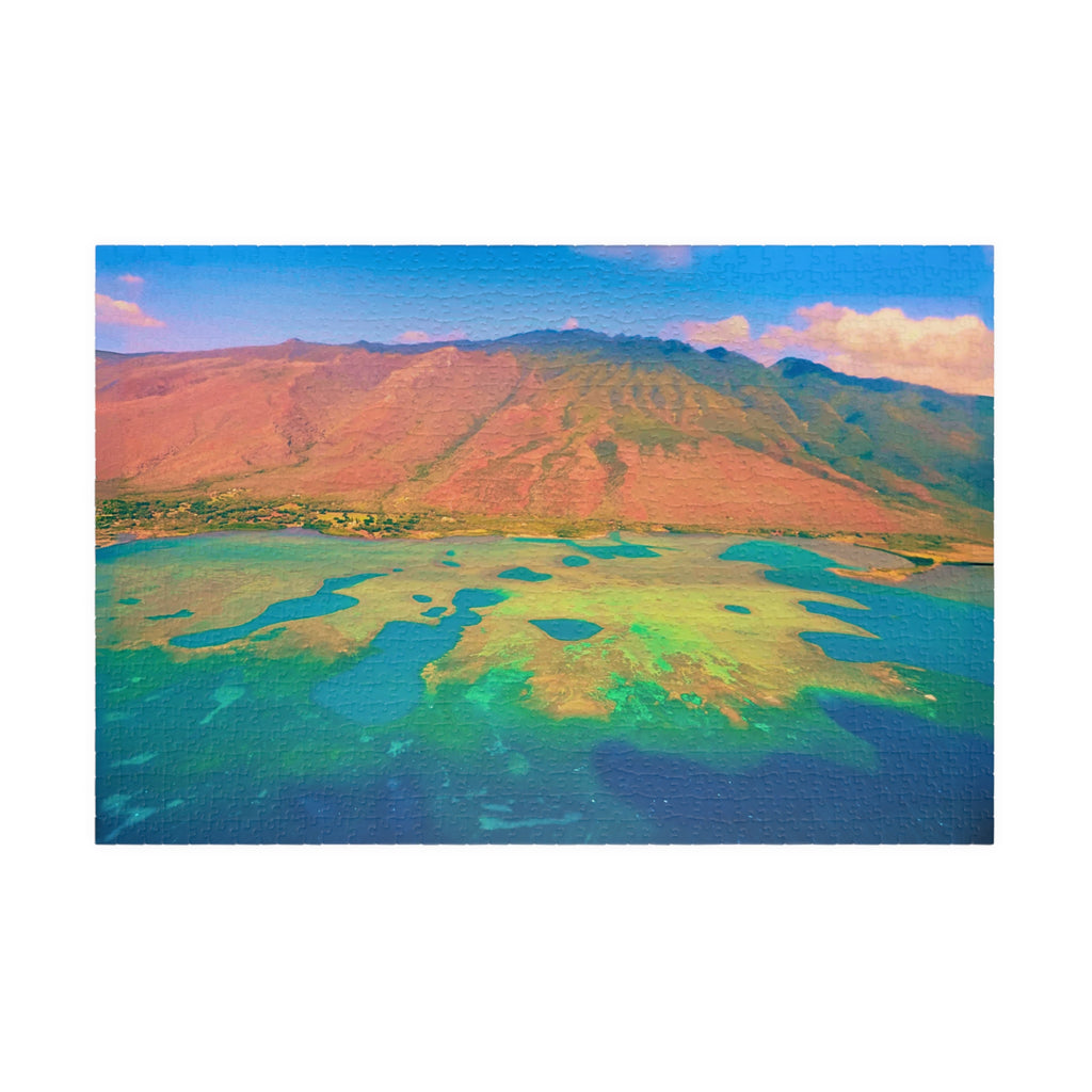 Tropical Ocean Puzzle 1000 Piece, Colorful Coral Reef Jigsaw Puzzle, Relaxing Sea Life Art, Landscape Puzzle