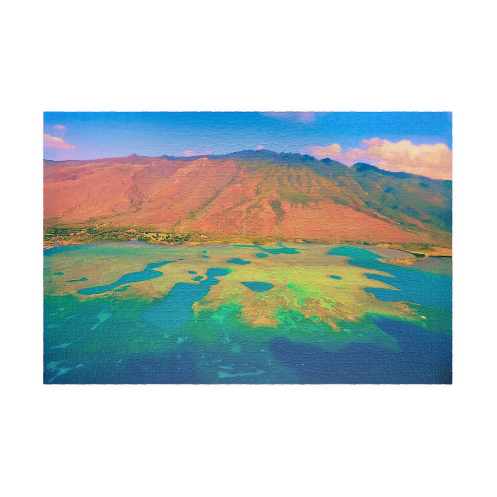 Tropical Ocean Puzzle 1000 Piece, Colorful Coral Reef Jigsaw Puzzle, Relaxing Sea Life Art, Landscape Puzzle