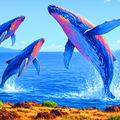 Whale Jigsaw Puzzle 1000 Piece – Ocean Puzzle for Adults, Relaxing Art Puzzle, Unique Gift for Puzzle Lovers, 500 or 1000 Pieces