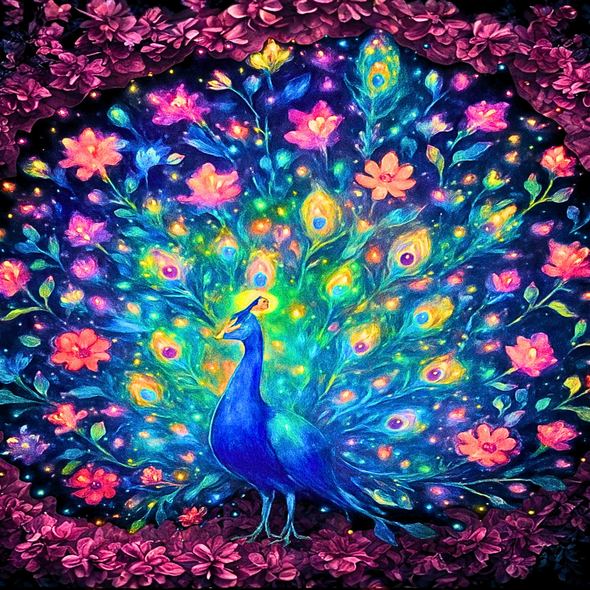 Peacock Jigsaw Puzzle 500 or 1000 Piece Colorful Bird Puzzle, Vibrant Art Puzzle, Unique Gift for Adults
