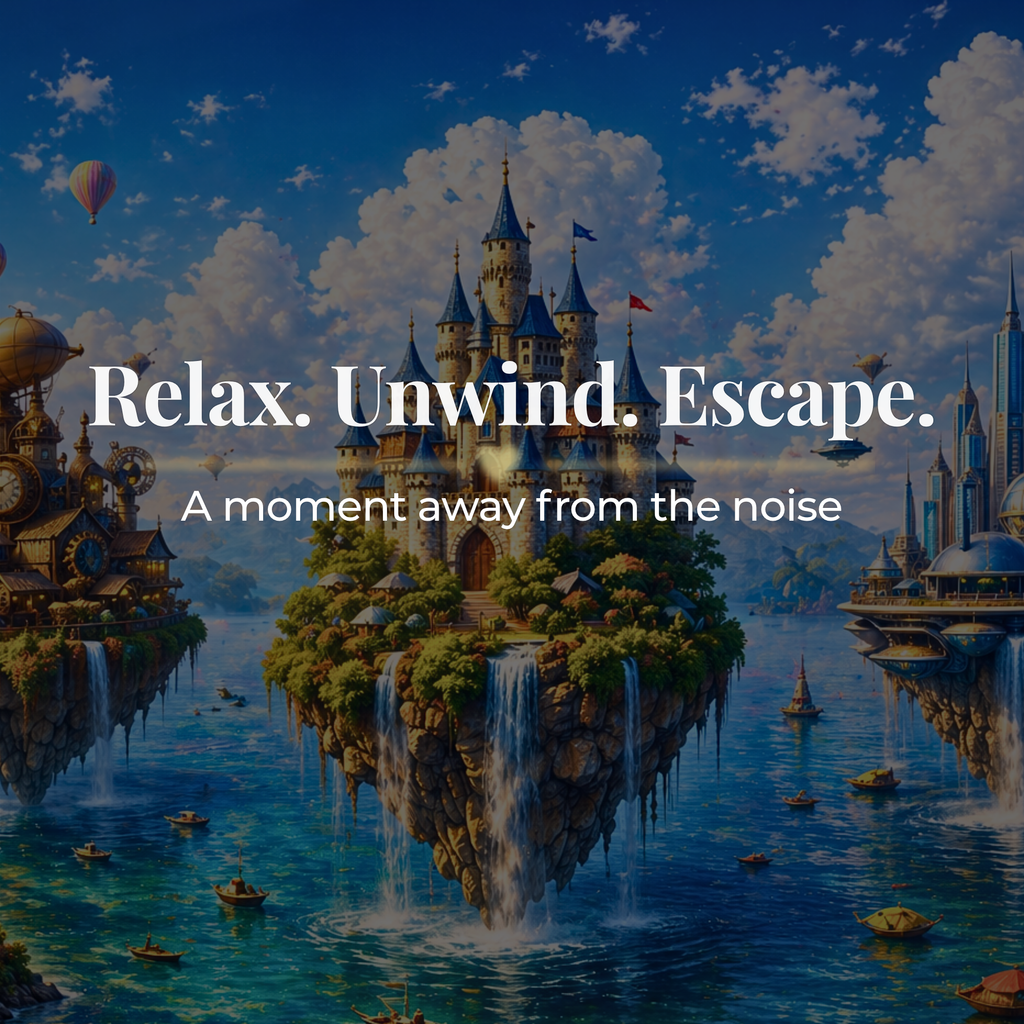 Floating Islands Puzzle – 500 Piece Jigsaw Puzzle, Fantasy Castle Landscape Puzzle, Relaxing Escape Puzzle