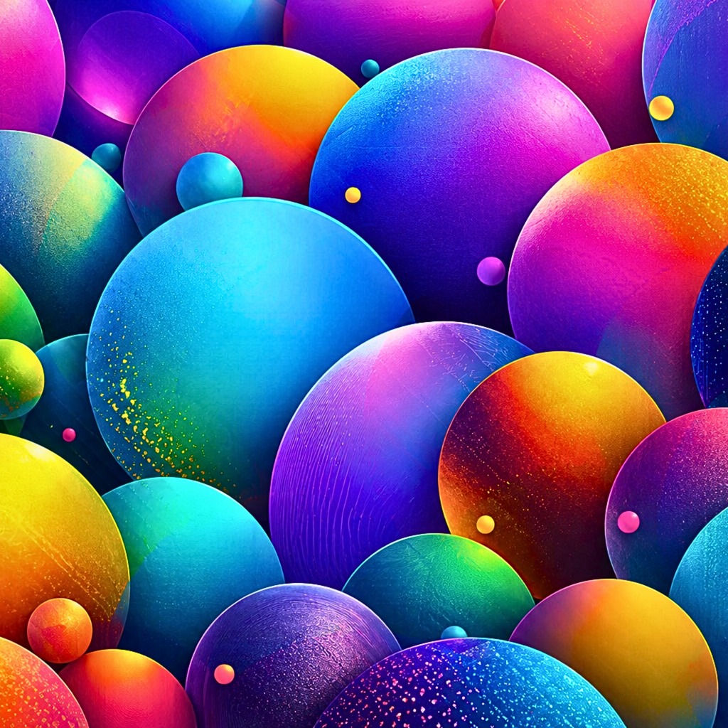 Colorful Abstract Sphere Puzzle, Vibrant Rainbow Orb Jigsaw Puzzle, Modern Art Puzzle, Bright Geometric Puzzle, 500 or 1000 Pieces
