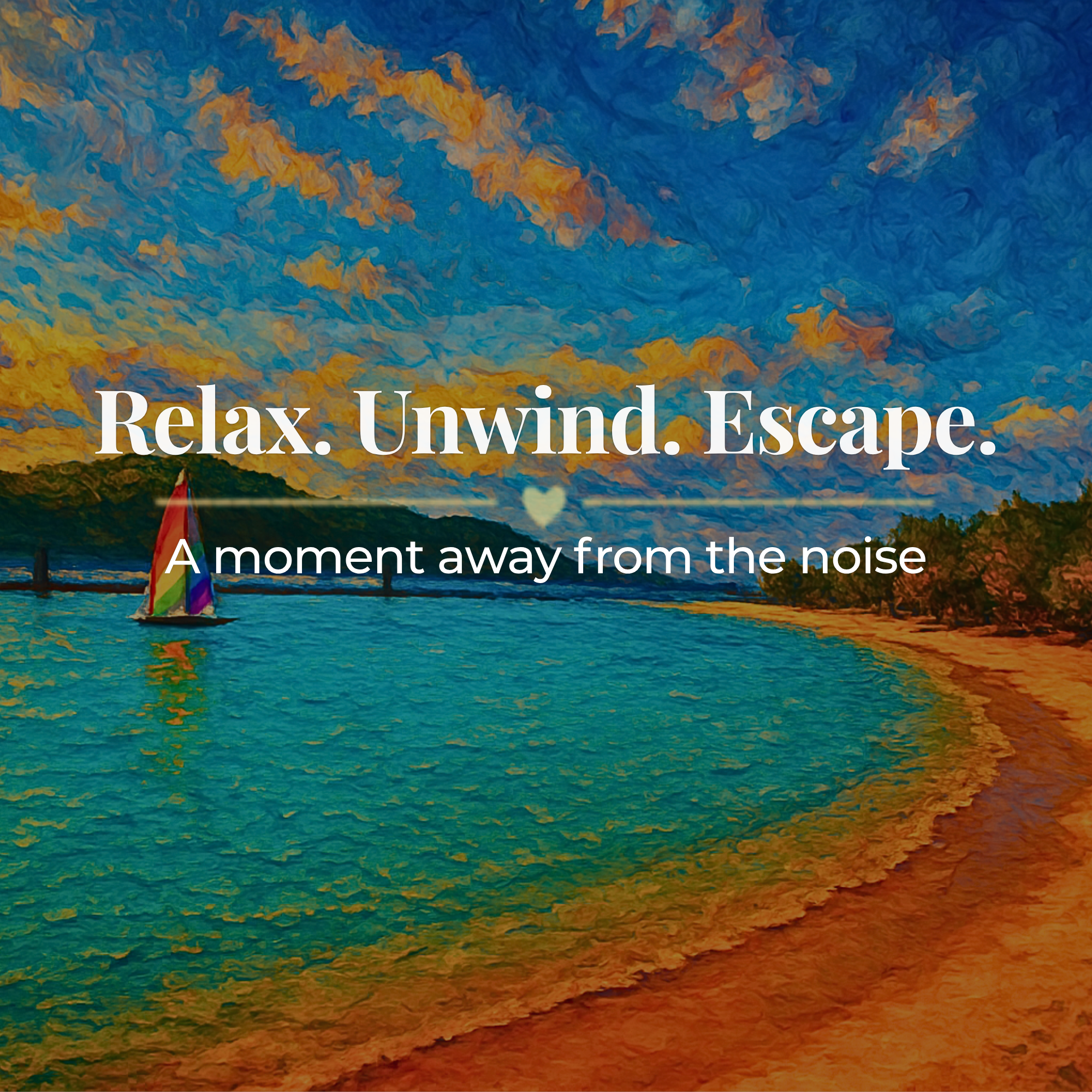 Abstract Landscape Puzzle 500 or 1000 Piece, Colorful Horizon Art Jigsaw Puzzle for Adults