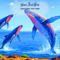 Ocean Giants Personalized Puzzle | Add Your Name or Special Message | Personalized Whale Puzzle | Family, Anniversary, Retirement & Ocean Lover Gift