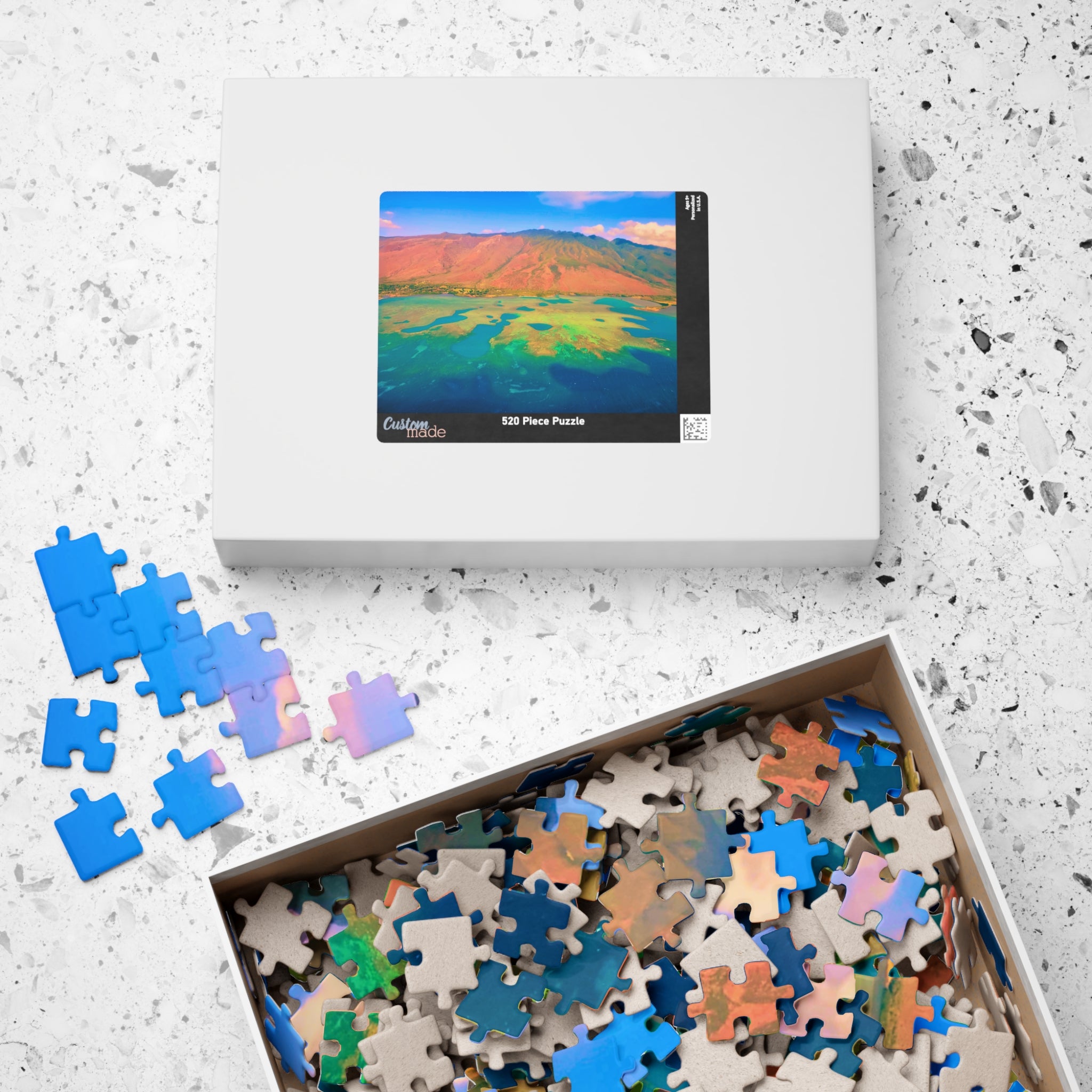 Tropical Ocean Puzzle 1000 Piece, Colorful Coral Reef Jigsaw Puzzle, Relaxing Sea Life Art, Landscape Puzzle
