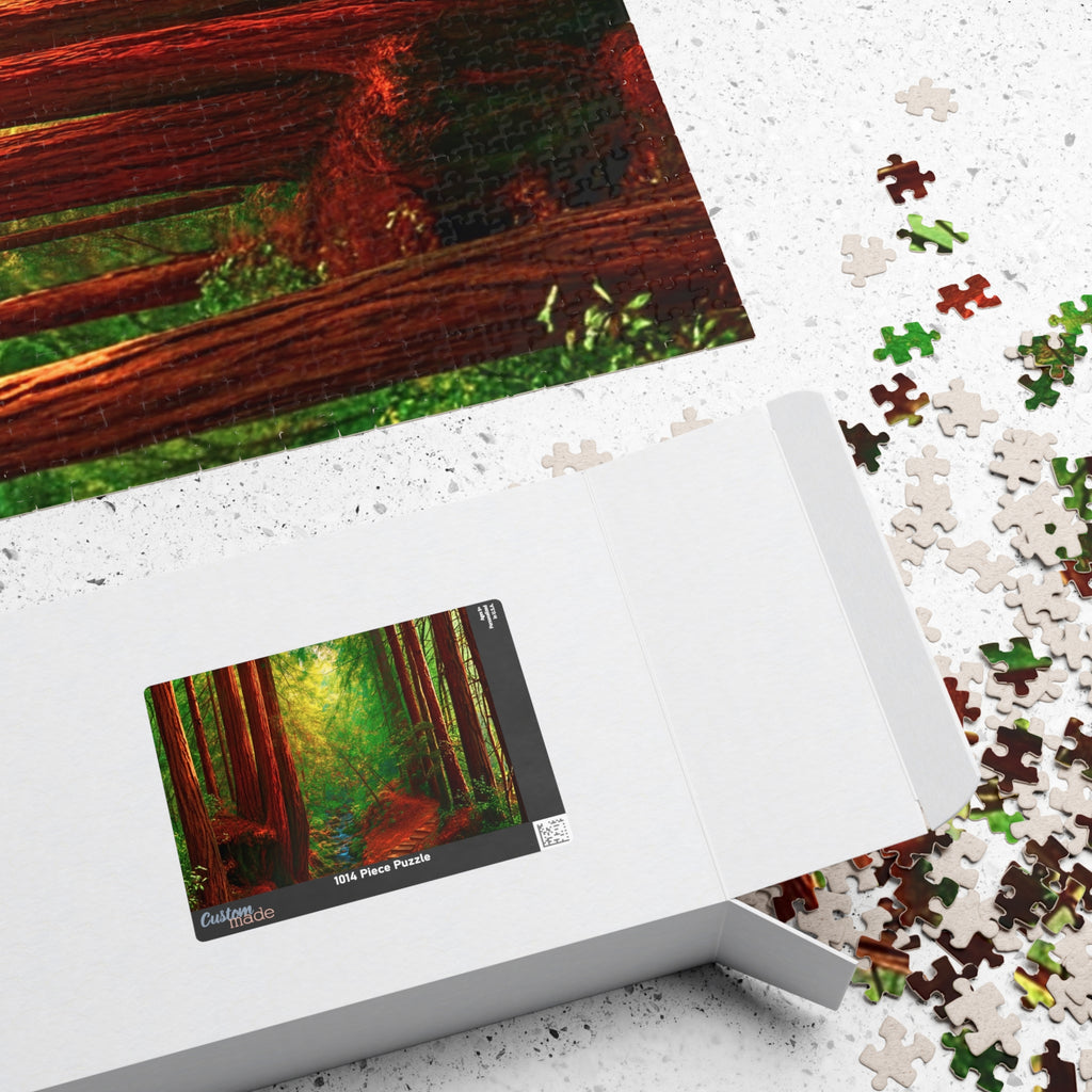 Forest Jigsaw Puzzle 500 or 1000 Piece Nature Puzzle, Peaceful Woodland Scene Puzzle, Gift for Adults