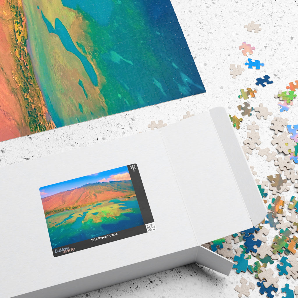 Tropical Ocean Puzzle 1000 Piece, Colorful Coral Reef Jigsaw Puzzle, Relaxing Sea Life Art, Landscape Puzzle