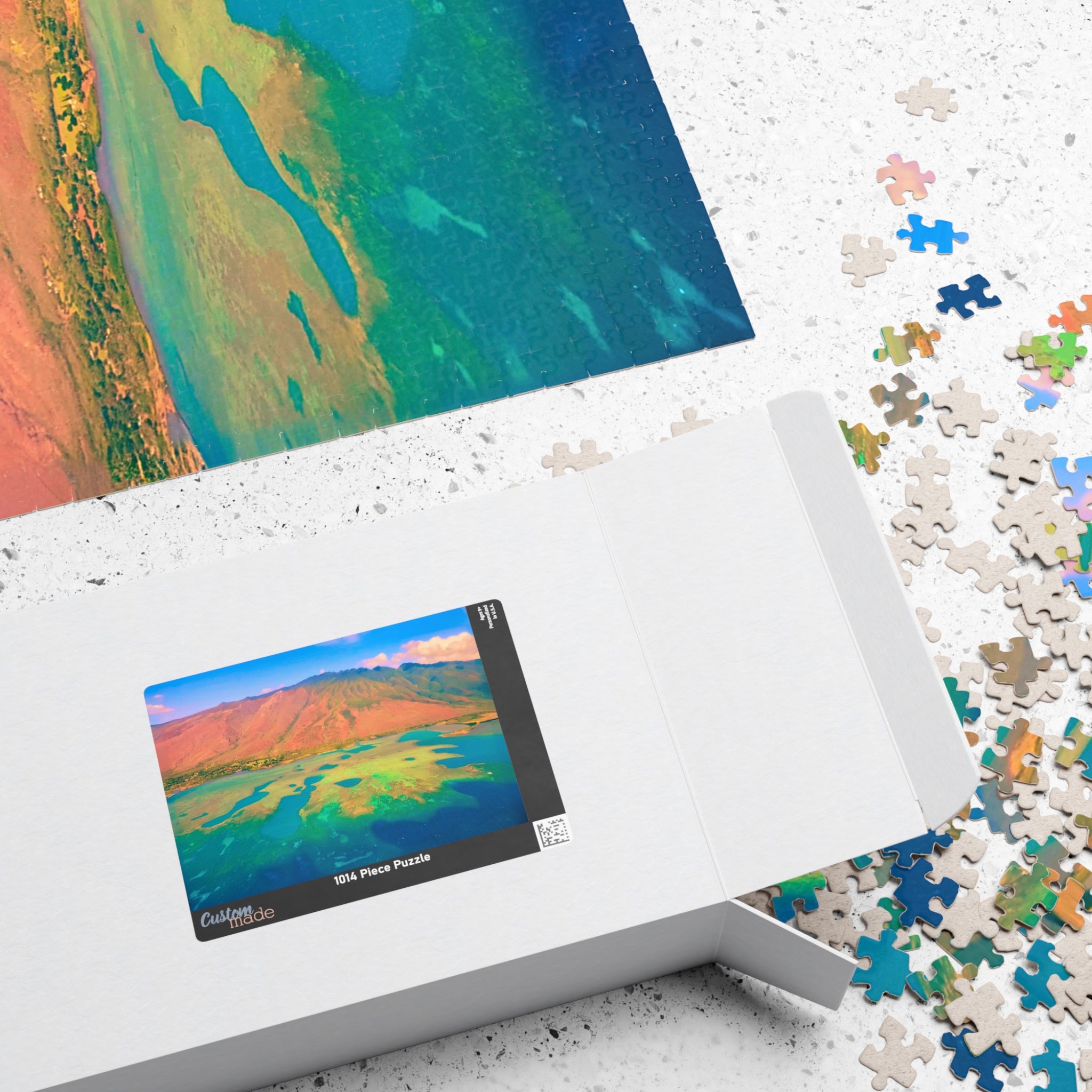 Tropical Ocean Puzzle 1000 Piece, Colorful Coral Reef Jigsaw Puzzle, Relaxing Sea Life Art, Landscape Puzzle