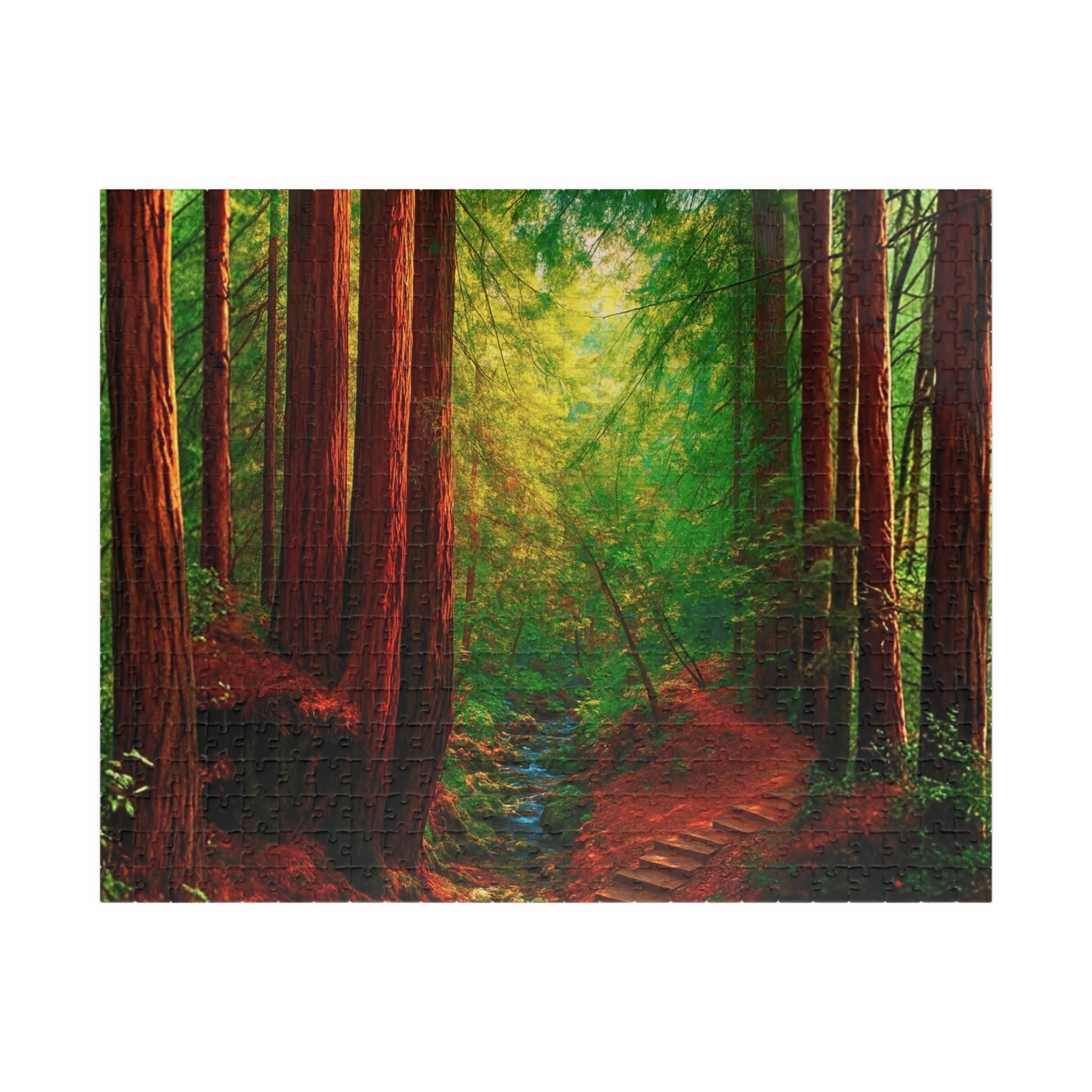 Forest Jigsaw Puzzle 500 or 1000 Piece Nature Puzzle, Peaceful Woodland Scene Puzzle, Gift for Adults