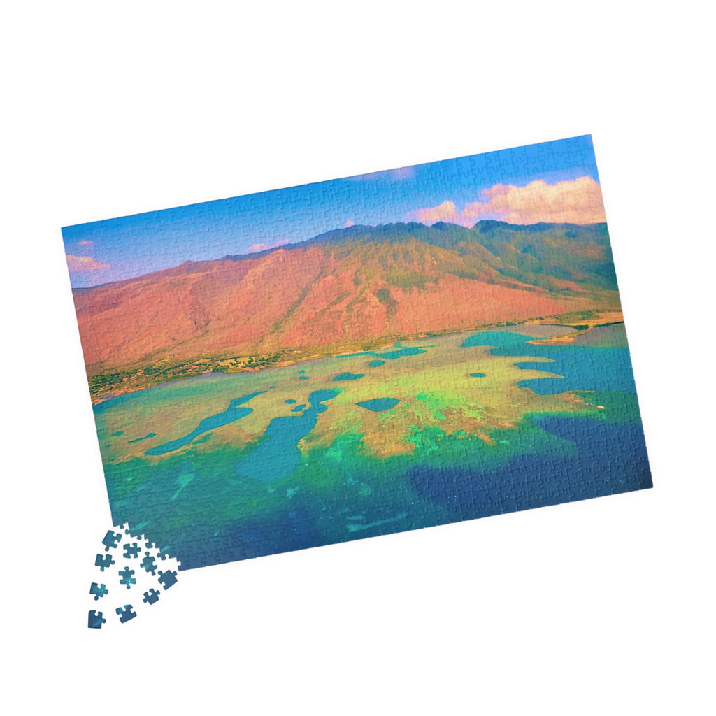 Tropical Ocean Puzzle 1000 Piece, Colorful Coral Reef Jigsaw Puzzle, Relaxing Sea Life Art, Landscape Puzzle