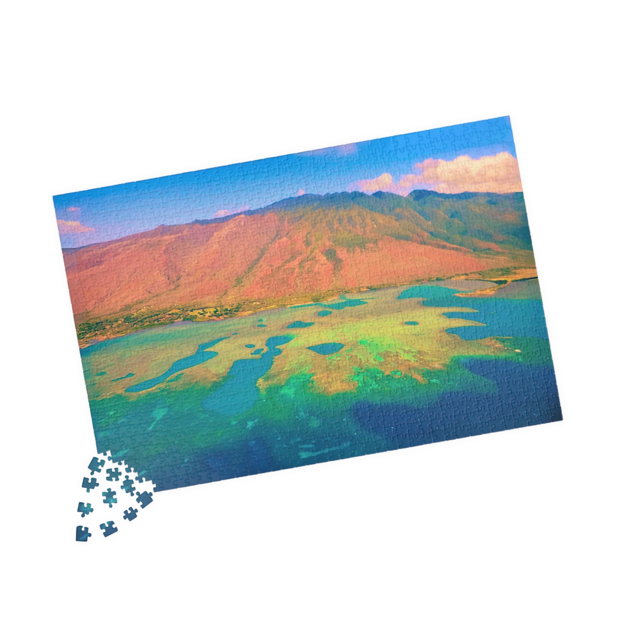 Tropical Ocean Puzzle 1000 Piece, Colorful Coral Reef Jigsaw Puzzle, Relaxing Sea Life Art, Landscape Puzzle